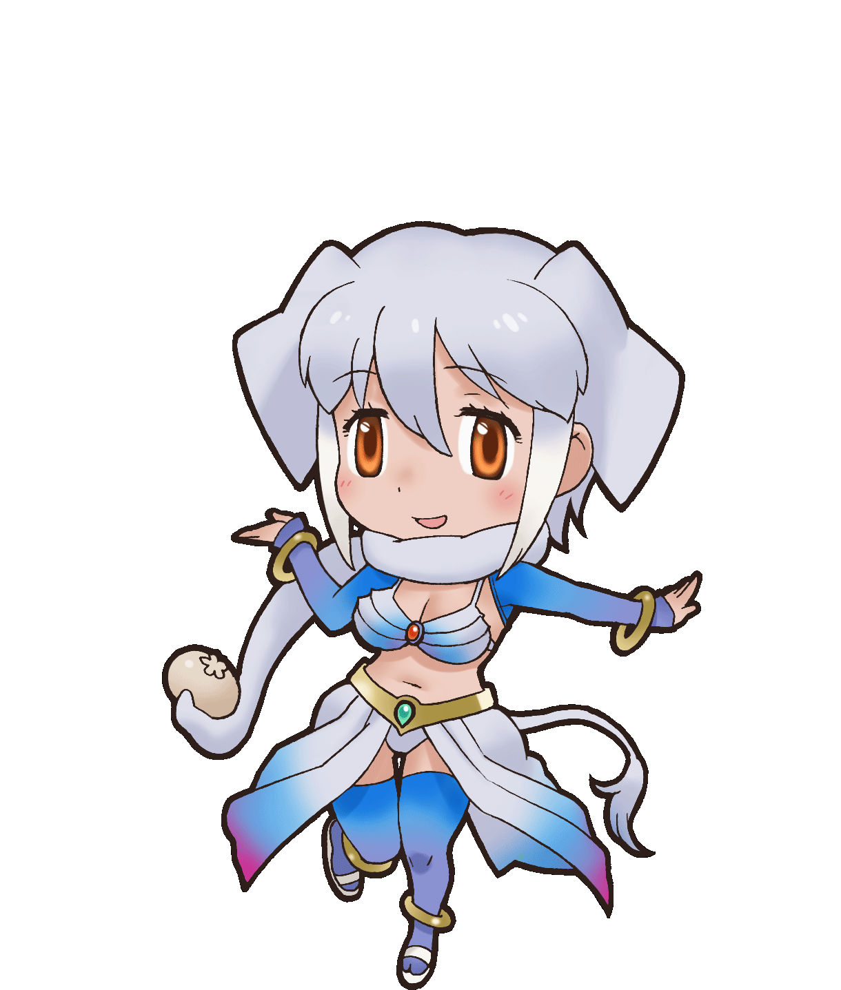 1girl, bikini, elephant_ears, elephant_girl, elephant_tail, grey_hair, highres, indian_elephant_(kemono_friends)