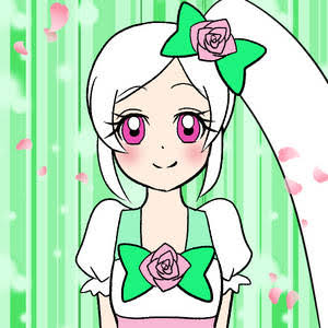 1girl, aubrey_howard, cure_rose, deviantart, flurrysnowgirl, heartcatch_precure!, looking_at_viewer, lowres, picrew, precure, upper_body