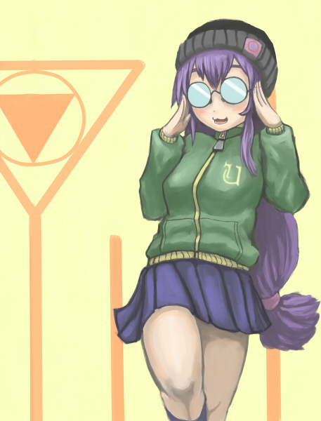 knocks, long_hair, milestone, purple_hair, radirgy, school_uniform, tadayo_aita