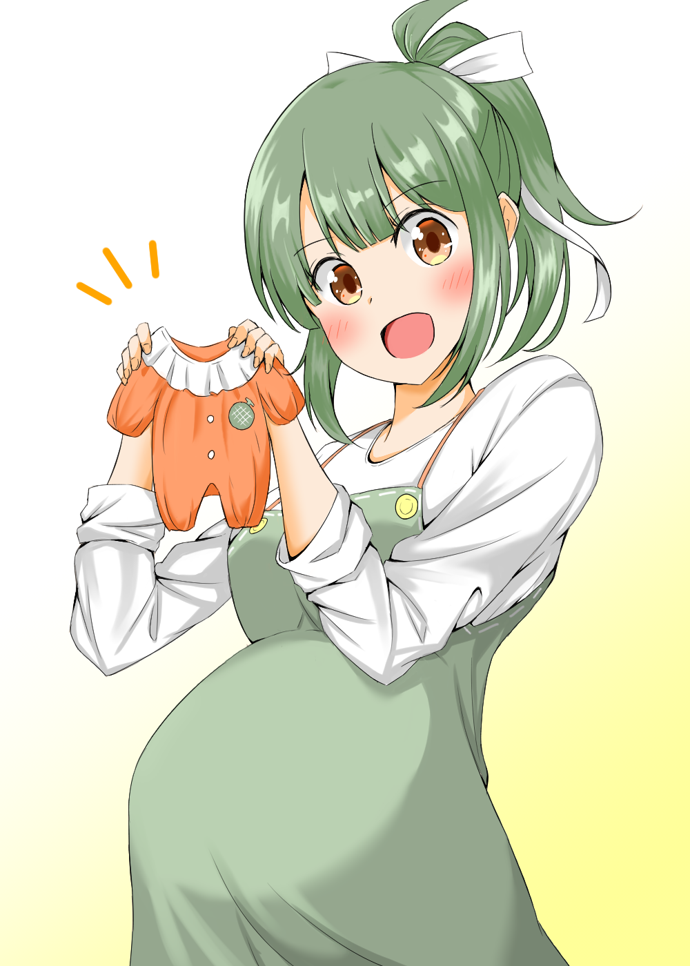 1girl, alternate_costume, bangs, blush, bow, brown_eyes, buttons, commentary_request