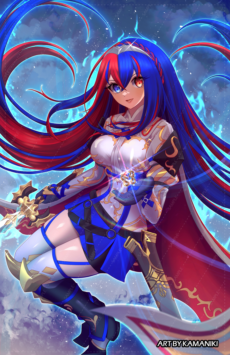 1girl, alear_(female)_(fire_emblem), alear_(fire_emblem), armor, bangs, blue_eyes, blue_hair, braid