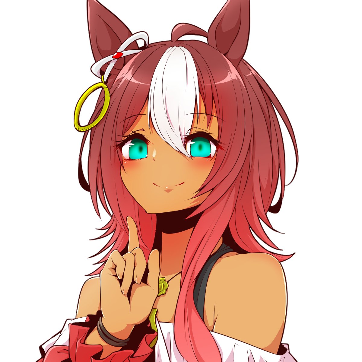 1girl, animal_ears, dark-skinned_female, dark_skin, darley_arabian_(umamusume), highres, horse_ears, horse_girl
