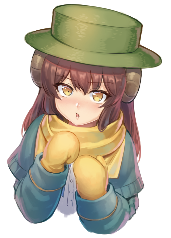 1girl, brown_hair, fate/grand_order, fate_(series), fossil, green_headwear, hat, learning_with_manga!_fgo