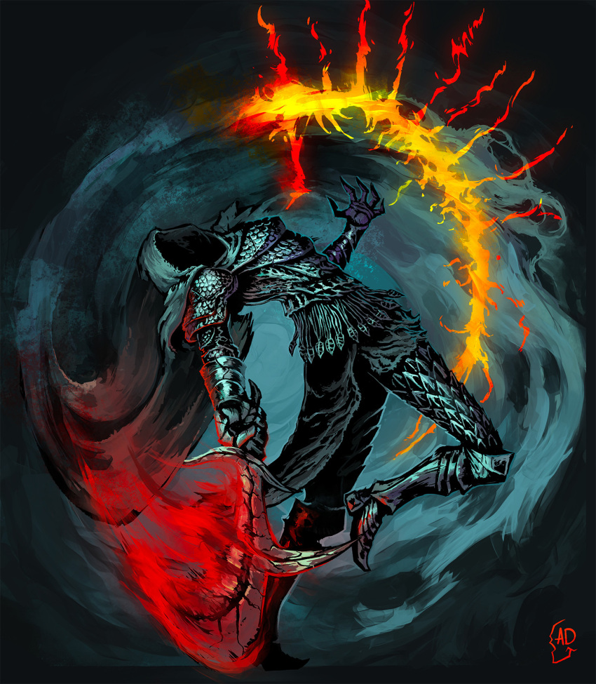 adepietro, armor, assassin, black_armor, black_cloak, black_knife_(elden_ring), black_knife_assassin, cloak