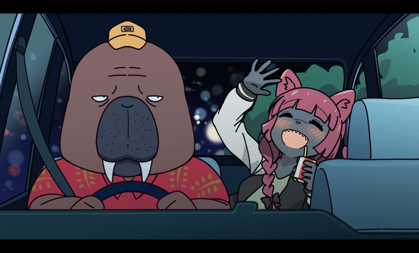 1boy, alcohol, bangs, baseball_cap, black_bow, black_jacket, blunt_bangs, blush