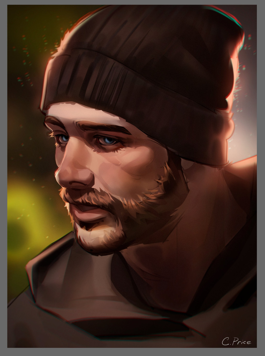 1boy, absurdres, beard, black_hair, blue_eyes, border, call_of_duty, call_of_duty:_modern_warfare_2