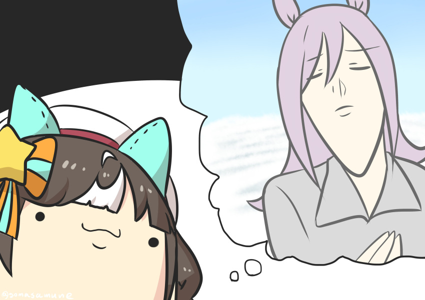 absurdres, animal_ears, beret, black_background, black_hair, black_shirt, braid, closed_eyes
