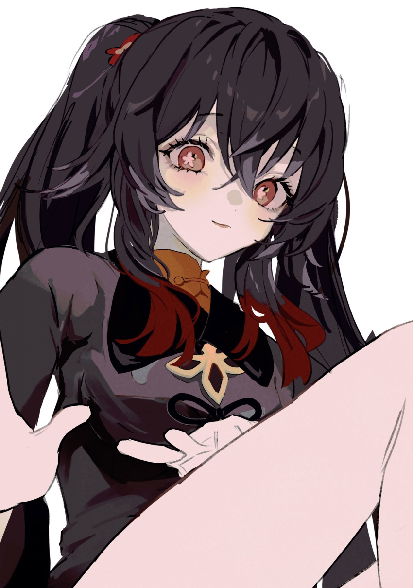 1girl, absurdres, bangs, black_bow, black_hair, blush, bow, breasts