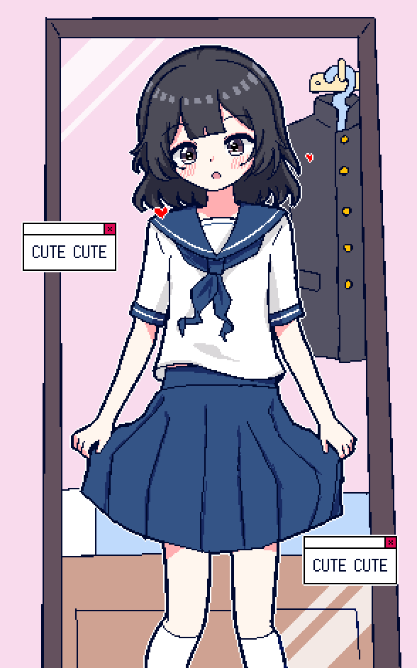 1boy, :o, animated, animated_gif, bangs, black_hair, black_jacket, blinking