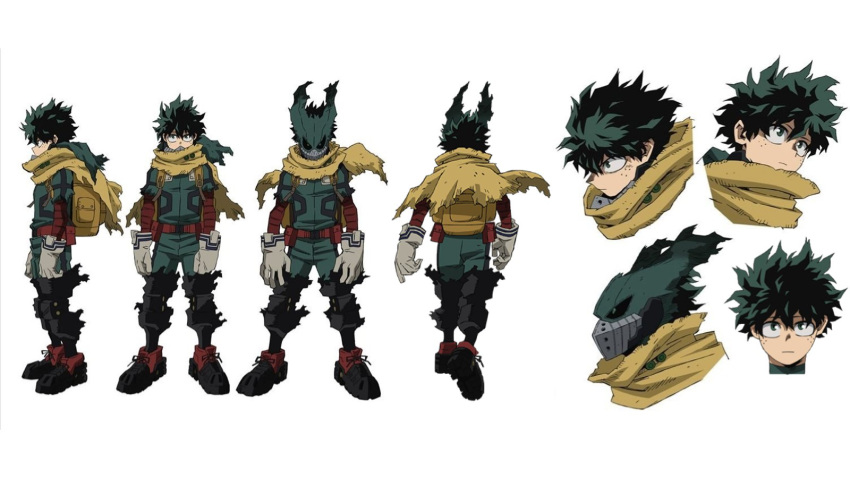 1boy, :|, arms_at_sides, backpack, bag, bangs, belt, belt_pouch