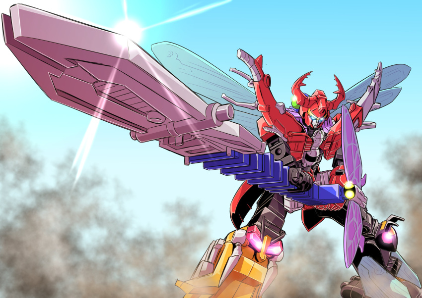 absurdres, animification, blue_eyes, glowing, glowing_eyes, highres, holding, holding_sword