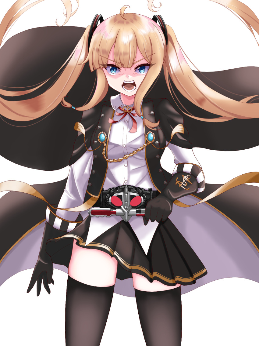 1girl, :o, ahoge, amazon_(azur_lane), azur_lane, bangs, black_cape, black_coat