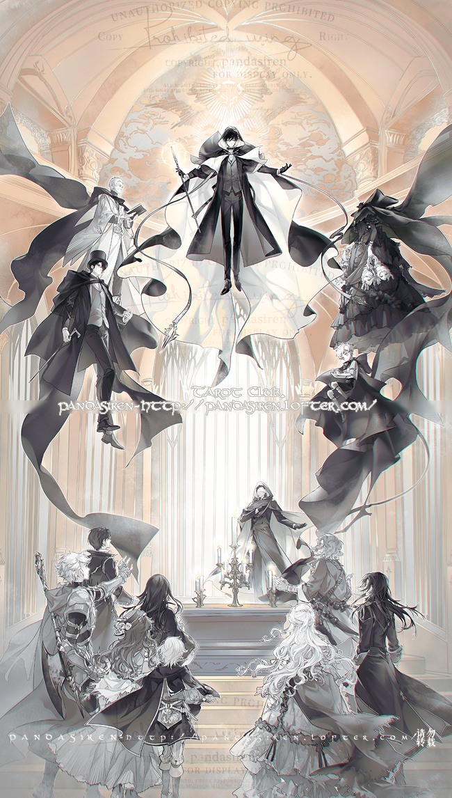 5girls, 6+boys, alger_wilson, altar, angel, arch, audrey_hall, axe