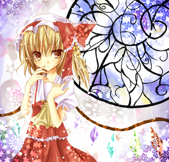 flandre_scarlet, hat, sugarstar, touhou, wings