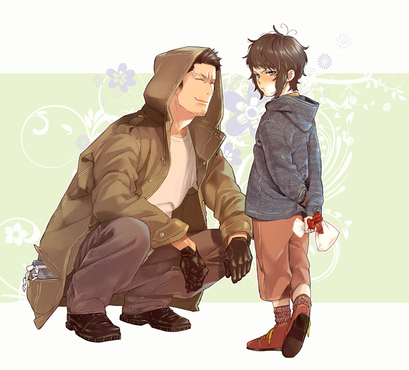 akekure, arms_behind_back, axis_powers_hetalia, bad_id, blush, character_request, child, flower