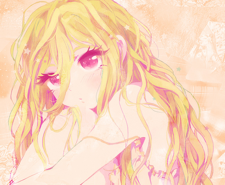 afuro_terumi, aphrodi, blonde_hair, cute, inazuma_eleven, male, pink_eyes, solo, trap