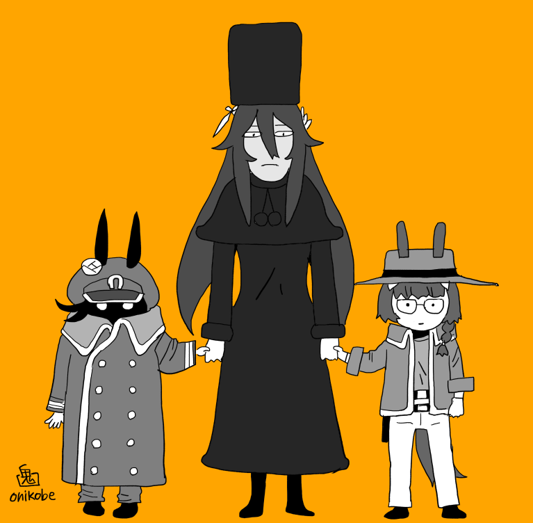 3girls, conductor_(ginga_tetsudou_999), conductor_(ginga_tetsudou_999)_(cosplay), cosplay, ginga_tetsudou_999, horse_girl, hoshino_tetsurou, hoshino_tetsurou_(cosplay)