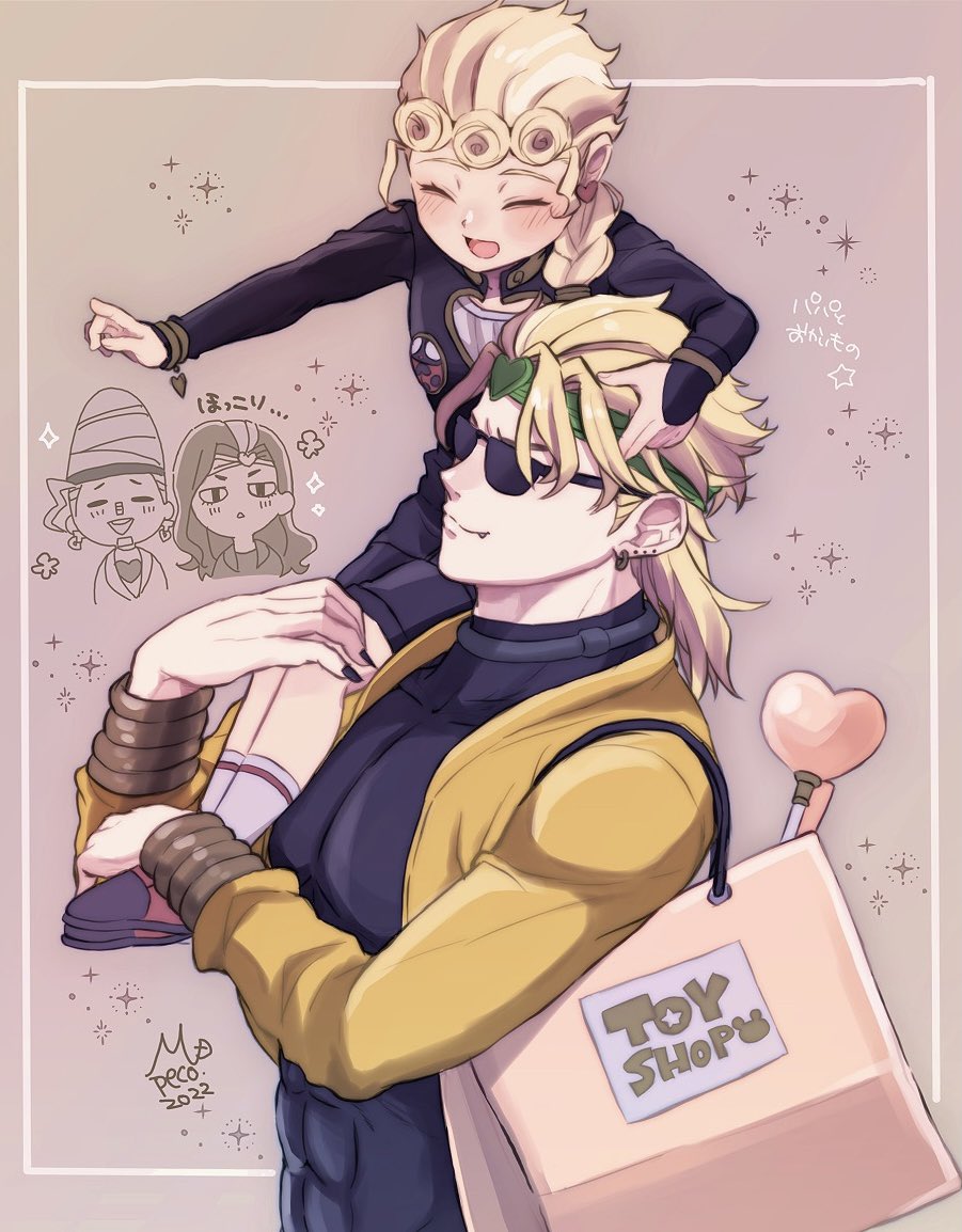 4boys, aged_down, bag, black_nails, blonde_hair, blush, bracelet, braid