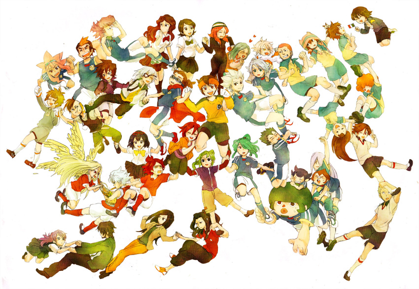 absolutely_everyone, aphrodi, aphrodite_(inazuma_eleven), burn, dezarm, domon_asuka, endou_mamoru, everyone