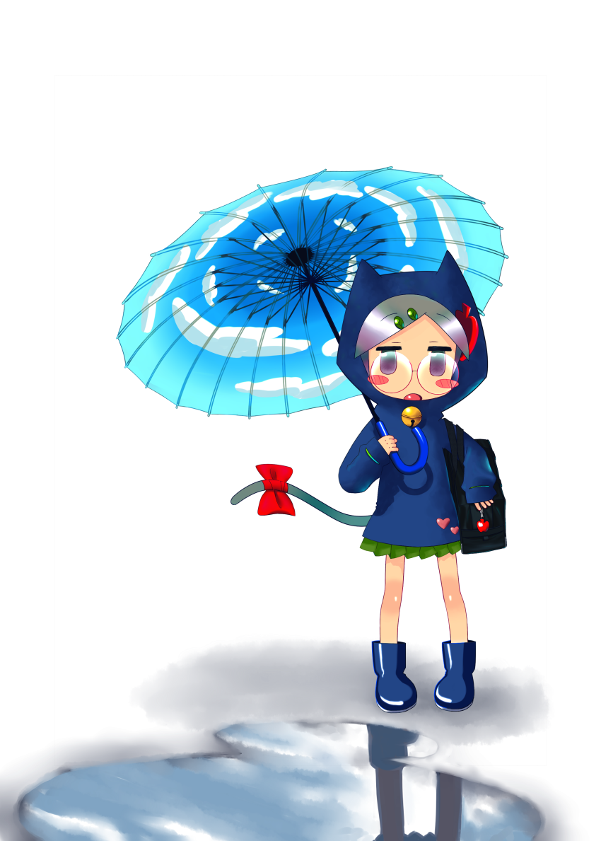 antan, bell, blush_stickers, cat_ears, cat_tail, galoshes, glasses, heart