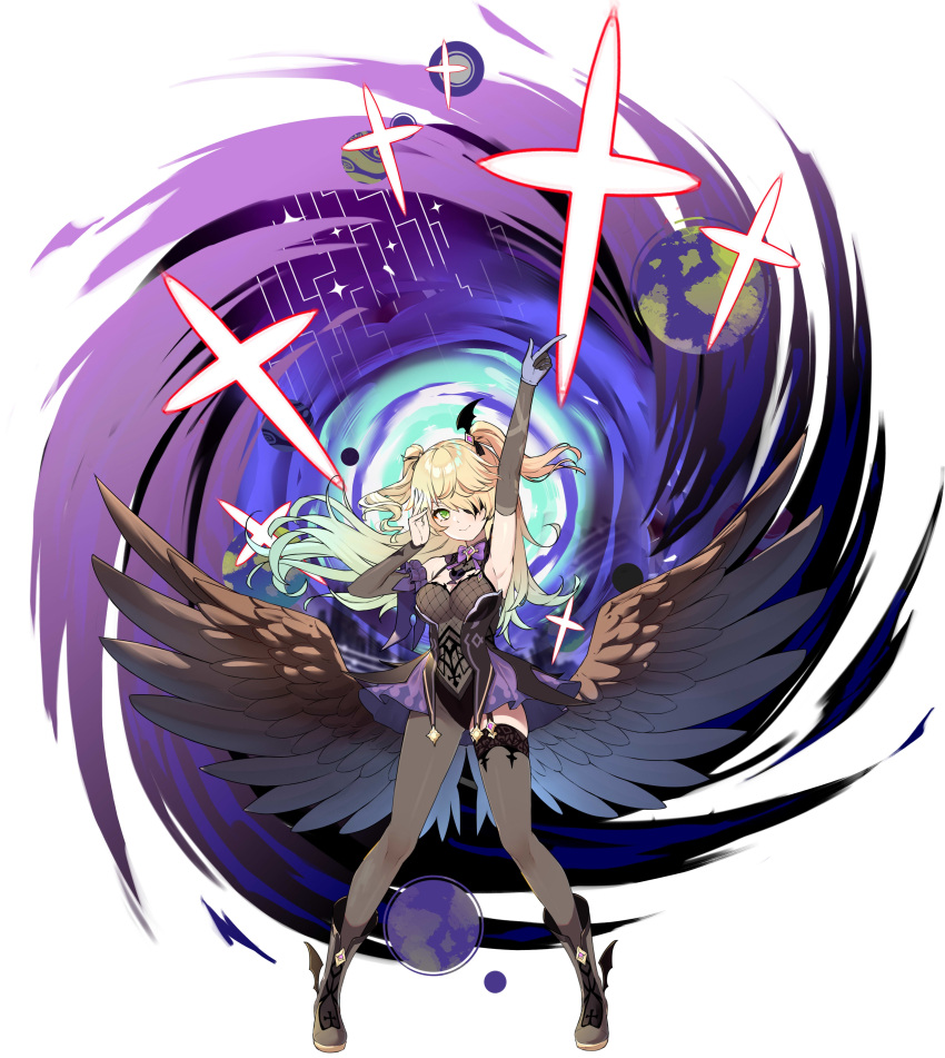 1girl, absurdres, armpits, bird, bodystocking, bodystocking_under_clothes, bodysuit, bow