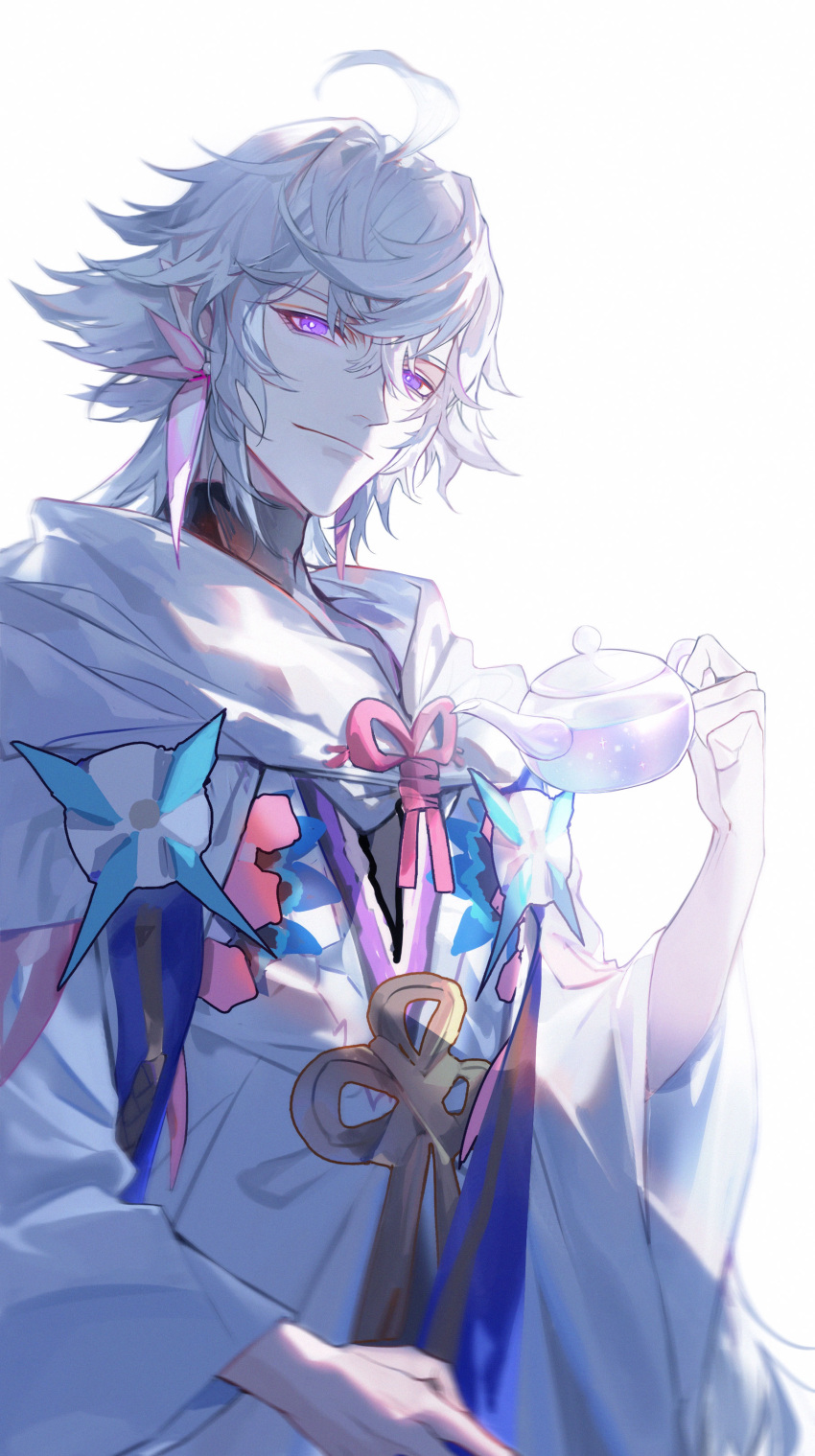 1boy, absurdres, closed_mouth, earrings, fate/grand_order, fate_(series), hair_between_eyes, highres