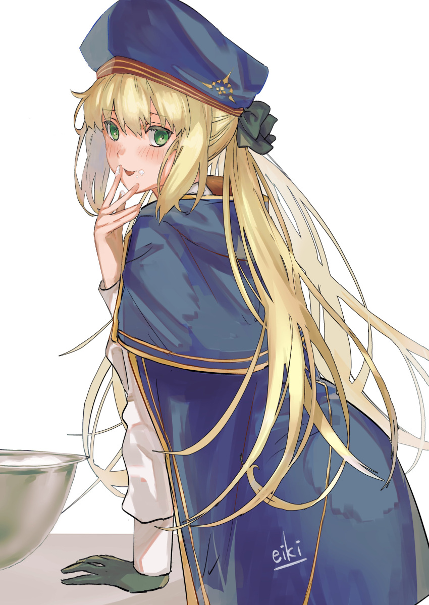 1girl, absurdres, artoria_caster_(fate), artoria_caster_(second_ascension)_(fate), artoria_pendragon_(fate), black_bow, black_gloves, blonde_hair