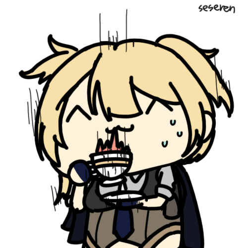 1girl, ^_^, ^w^, animated_gif, cup, girls_frontline, seseren, trembling