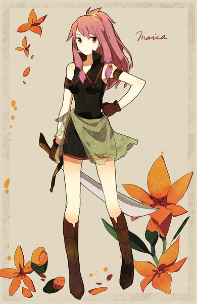 fingerless_gloves, fire_emblem, fire_emblem:_seima_no_kouseki, fire_emblem_sacred_stones, flower, gloves, marisa, megata