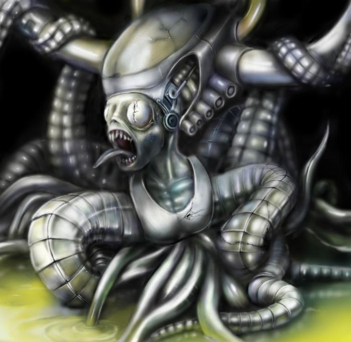horns, long_tongue, teeth, tentacle, tentacle_monster