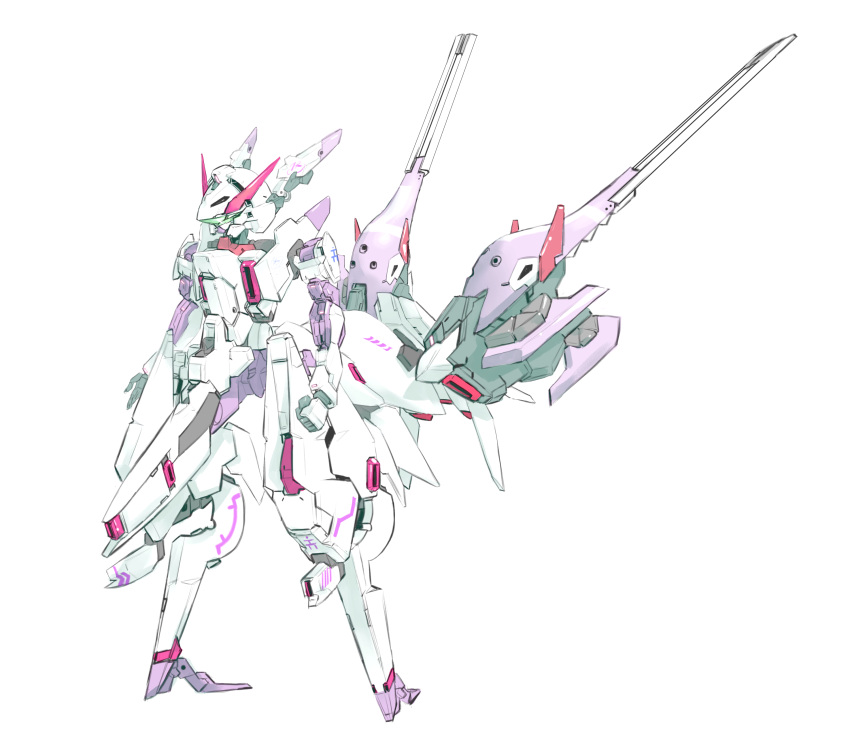 absurdres, advance_of_zeta, clenched_hand, green_eyes, gundam, highres, mecha, mobile_suit