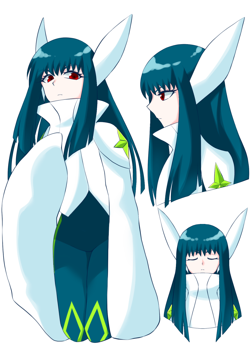 1girl, collage, commentary_request, eyelashes, green_hair, highres, hitotose9, long_hair