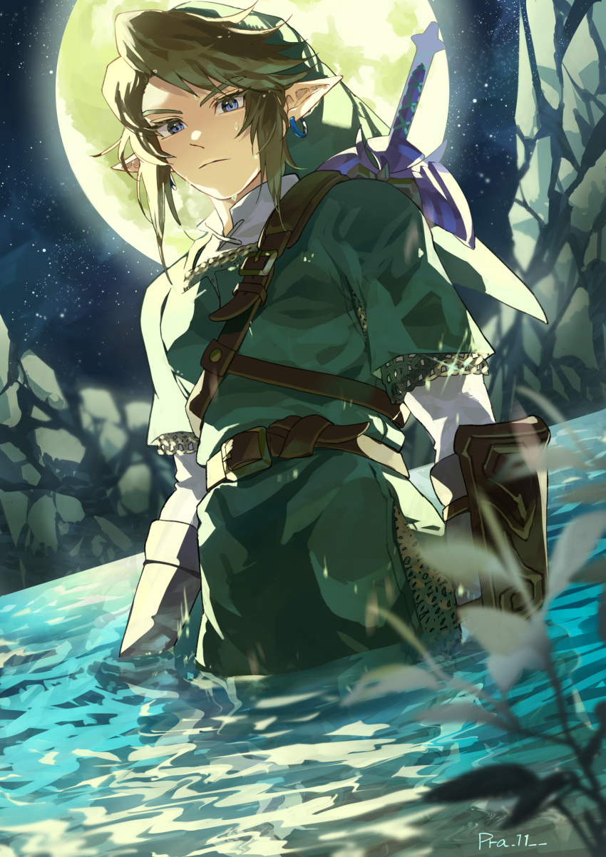 1boy, belt, belt_buckle, blue_eyes, brown_belt, brown_hair, buckle, closed_mouth