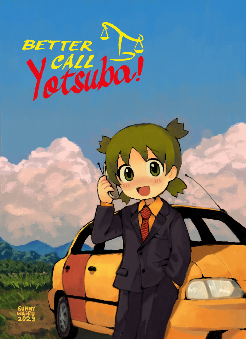 1girl, 2023, :d, absurdres, artist_name, better_call_saul, black_jacket, black_pants