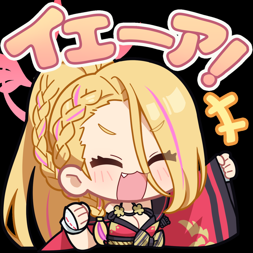 1girl, artist_request, blonde_hair, blue_archive, braid, breasts, chibi, closed_eyes