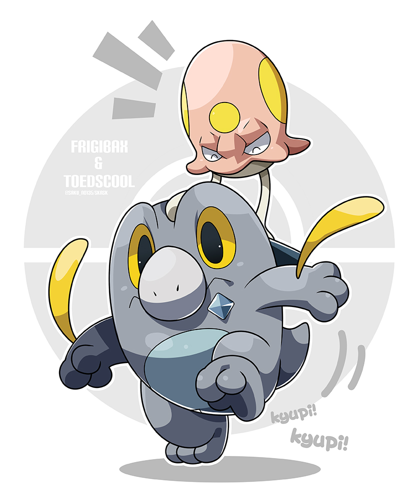 ^_^, character_name, closed_eyes, closed_mouth, commentary_request, frigibax, kumano_sakunosuke, leg_up