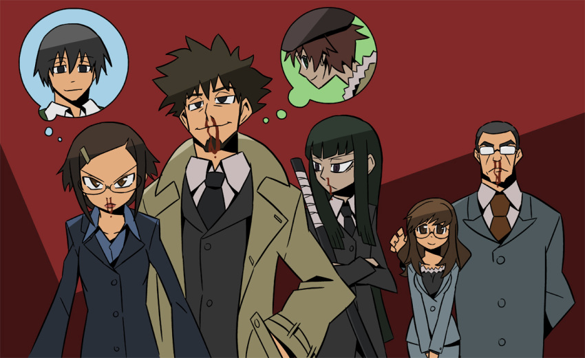 darker_than_black, hazuki_mina_(darker_than_black), hei, kirihara_misaki, sawasaki_youko, shion_pavlichenko, shizume_genma