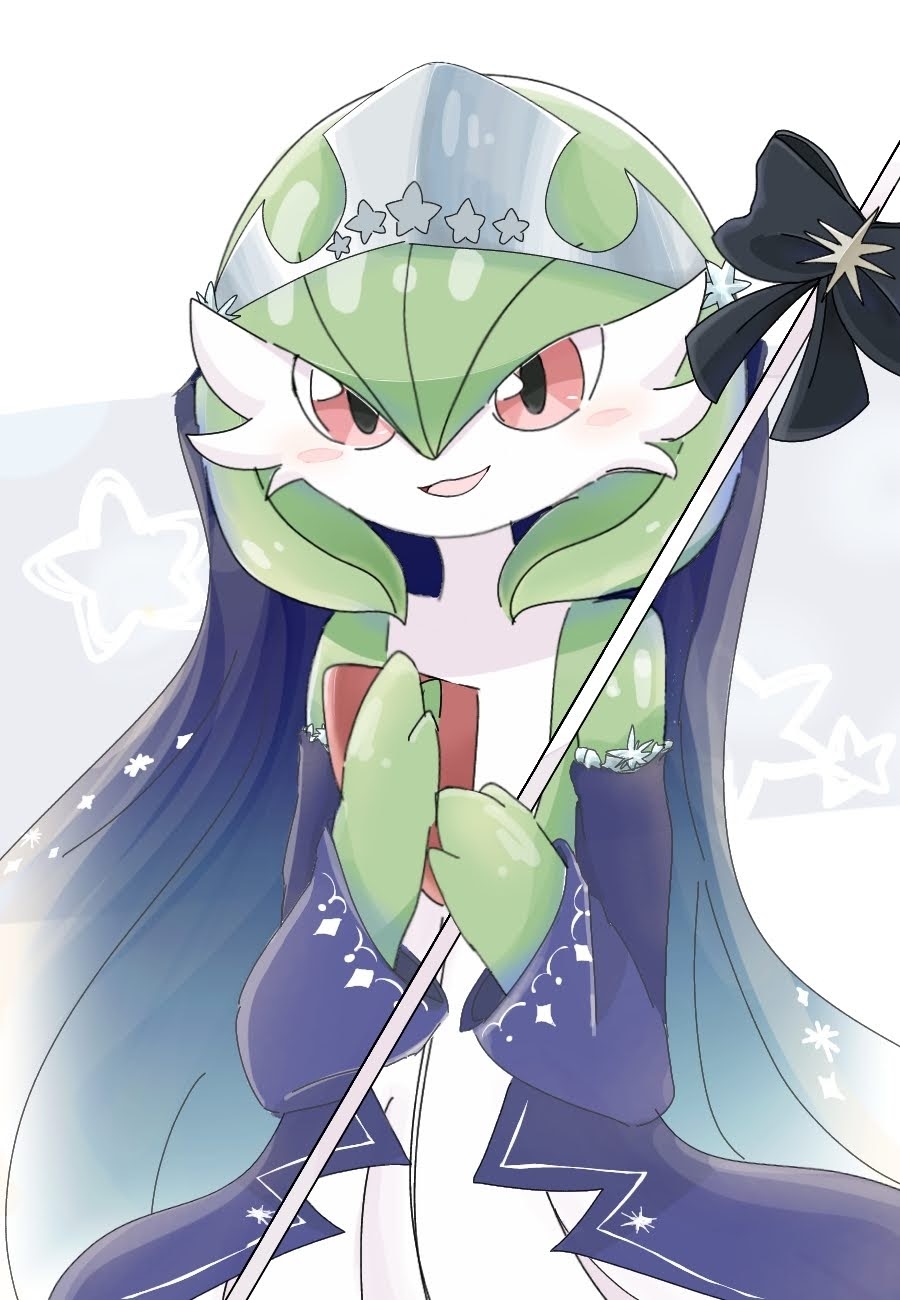 1girl, bare_shoulders, black_bow, blue_dress, blush, blush_stickers, bob_cut, bow