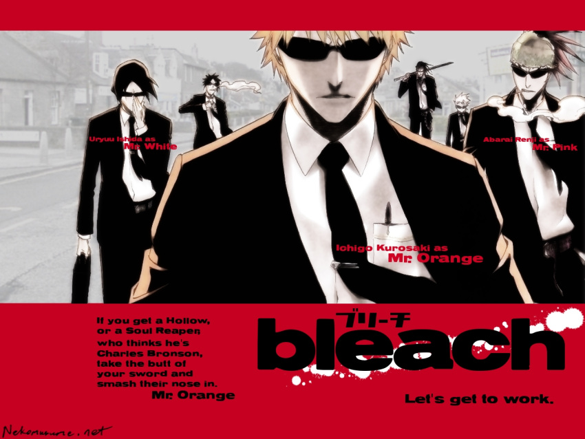abarai_renji, bleach, hisagi_shuuhei, hitsugaya_toushirou, ishida_uryuu, kurosaki_ichigo, shiba_ganju, zaraki_kenpachi