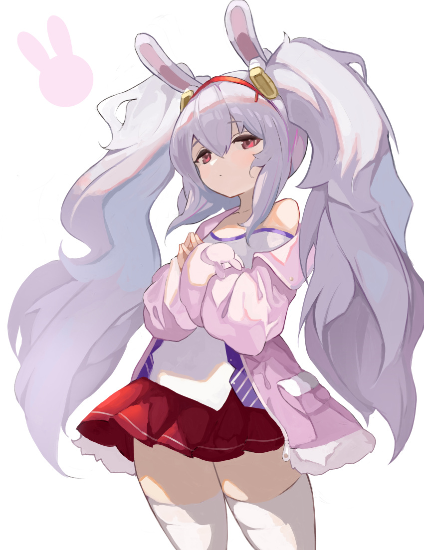 1girl, absurdres, animal_ears, azur_lane, closed_mouth, collarbone, dot_mouth, fake_animal_ears