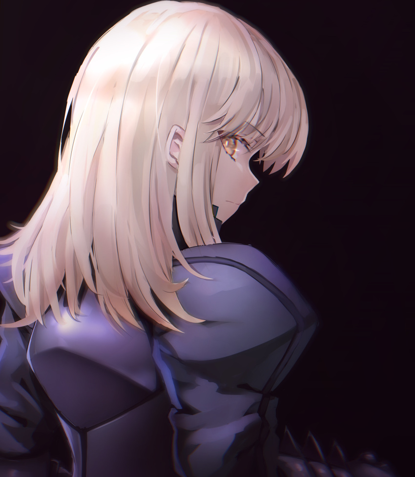 1girl, absurdres, armor, armored_dress, artoria_pendragon_(fate), blonde_hair, blue_dress, dress