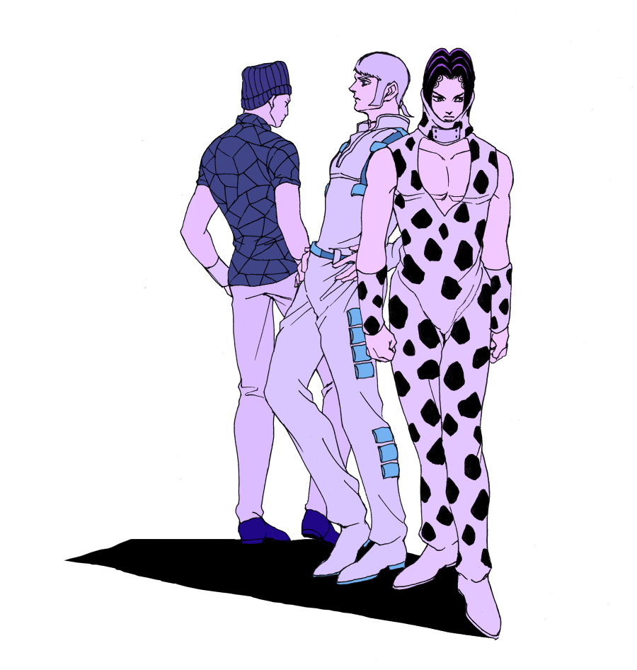 3boys, animal_print, beanie, black_hair, brothers, cleavage_cutout, clothing_cutout, cow_print
