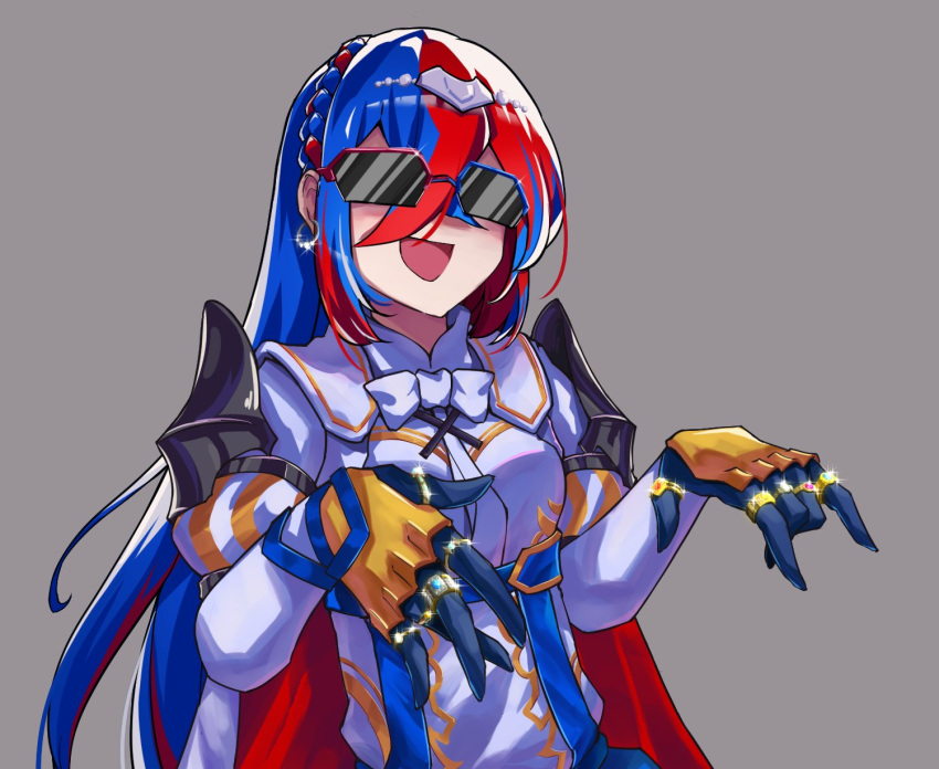 1girl, alear_(female)_(fire_emblem), alear_(fire_emblem), armor, blue_hair, braid, fire_emblem, fire_emblem_engage