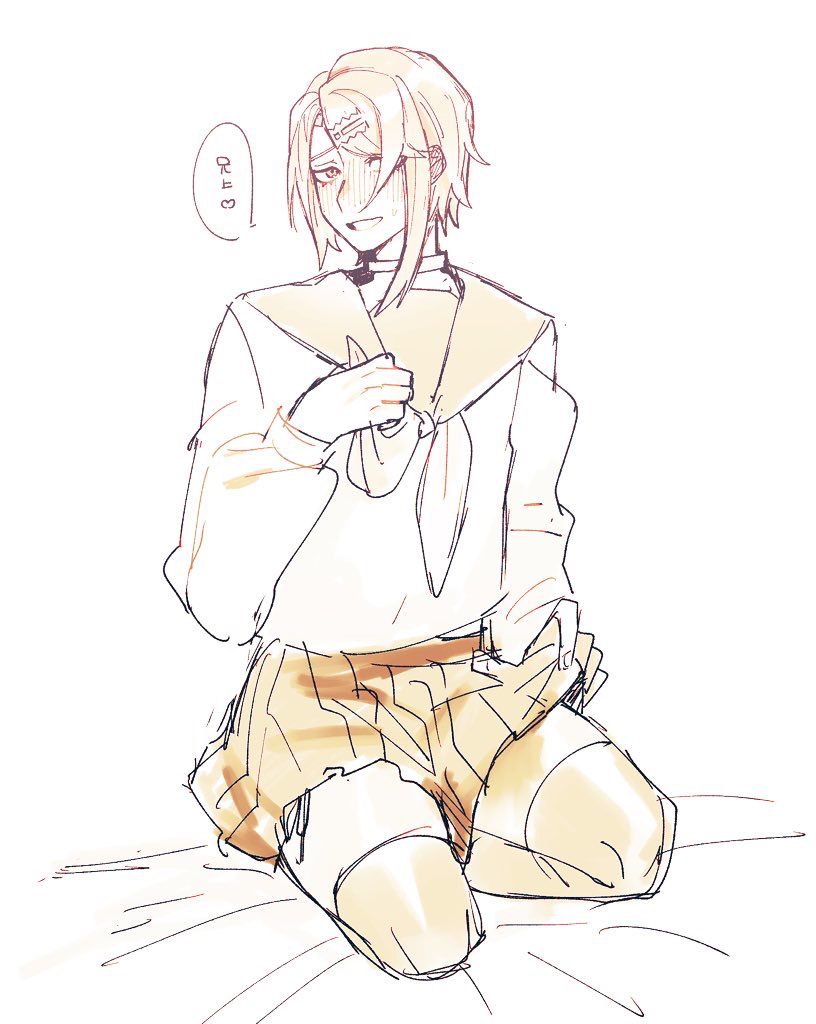 1boy, alcryst_(fire_emblem), blush, crossdressing, embarrassed, fire_emblem, fire_emblem_engage, hair_ornament