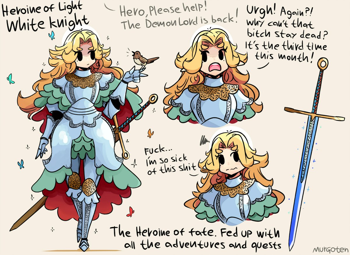 1girl, armor, armored_dress, bird, bird_on_hand, black_eyes, blonde_hair, bored