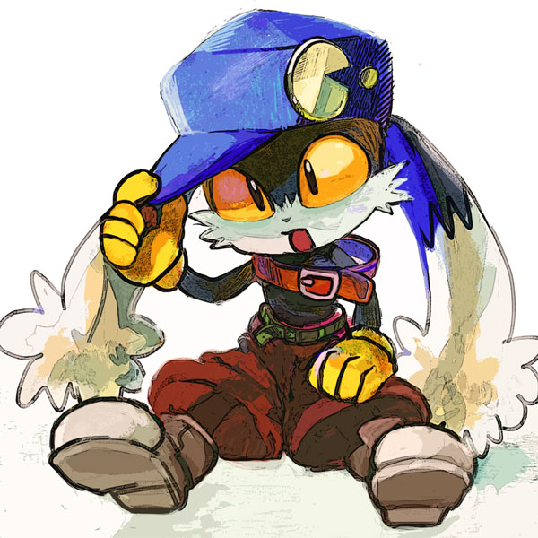1boy, blue_headwear, furry, furry_male, gloves, kaeru_touritsu, kaze_no_klonoa, klonoa