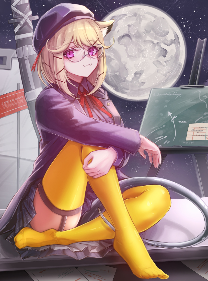 1girl, 3_(sanyako1), absurdres, animal_ear_fluff, animal_ears, arknights, blonde_hair, breasts