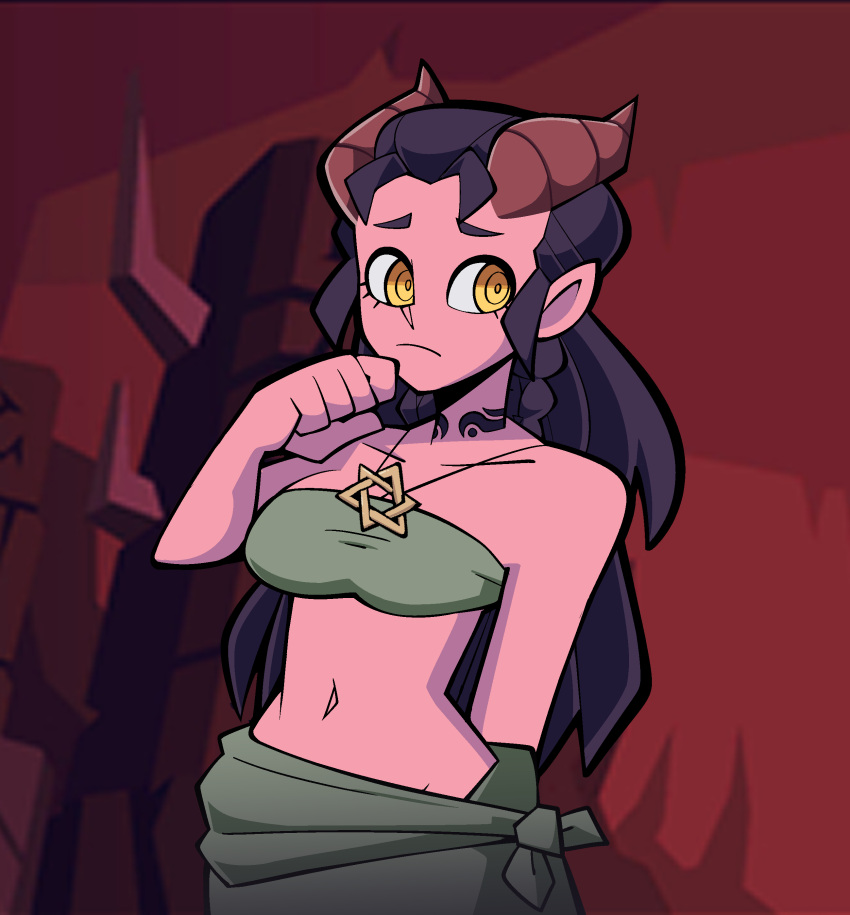 1girl, absurdres, black_choker, black_hair, bra, braid, breasts, choker