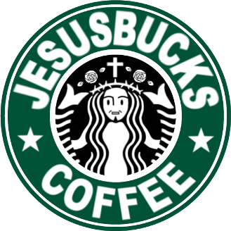 jesus, logo, parody, saint_young_men, starbucks