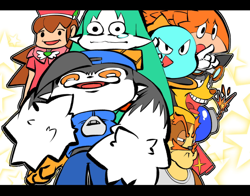 blue_headwear, character_request, furry, furry_male, guntz, highres, huepow, kaze_no_klonoa